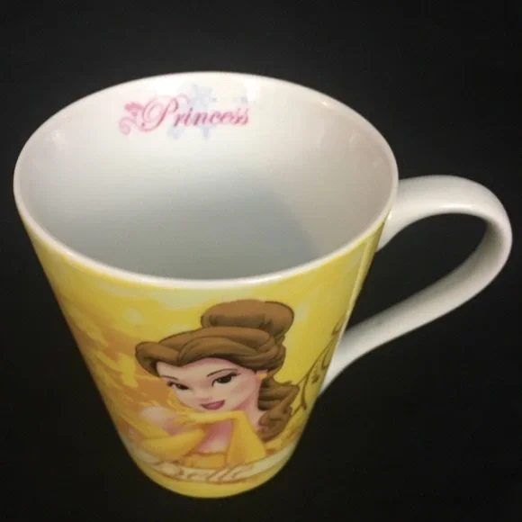 Disney Beauty & the Beast Mug Princess BELLE Coffee Cup Tea 10 oz Yellow Gown - Picture 4 of 14